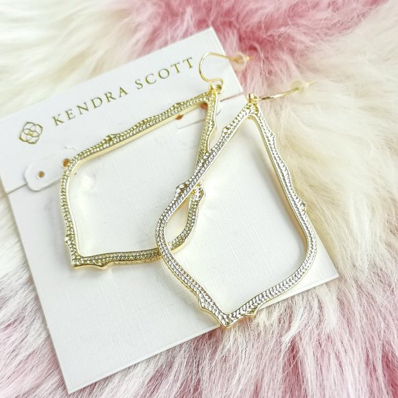 Kendra Scott Gold Sophee Drop Earrings - Picture 2 of 3